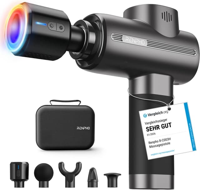 Imagen de RENPHO Thermacool Massagepistole mit Wärme und Kälte, 2-in-1 Muskelmassage en OfertitasTOP
