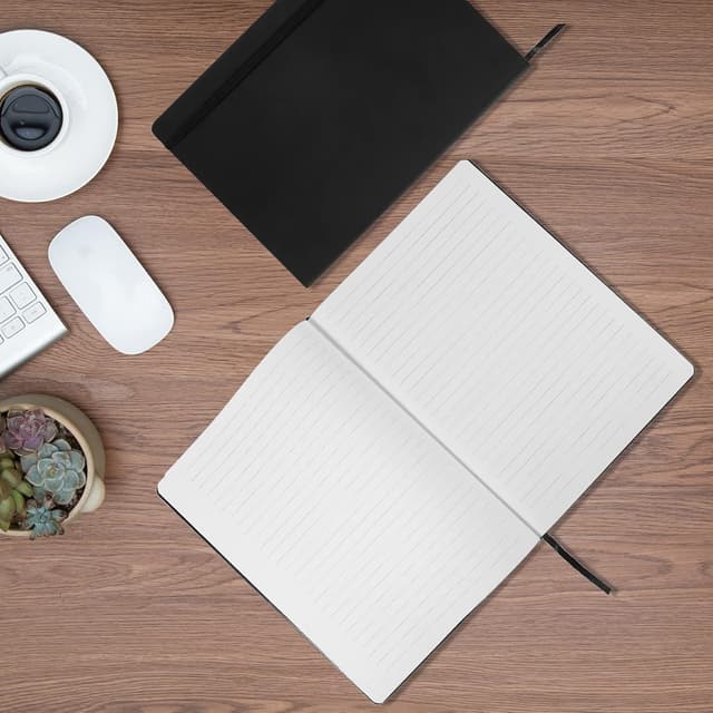 Thumbnail 6 de A4 Notebook 160 Pages Black