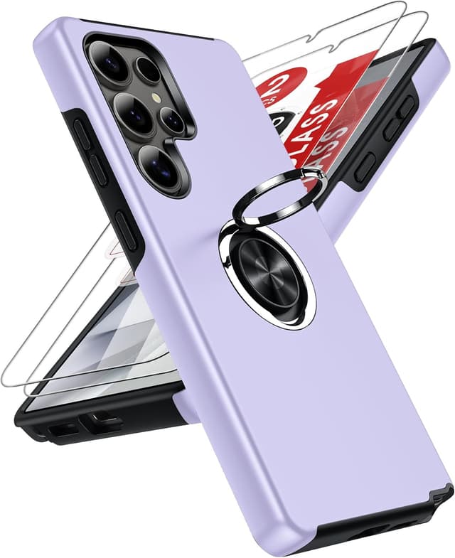 Detalle de Samsung S25 Ultra case with tempered glass