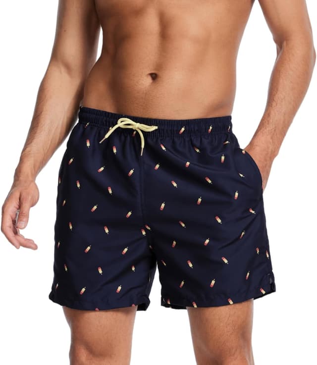 Detalle de AMZSPORT shorts de bain homme boardshort imperméable avec poches et doublure en maille
