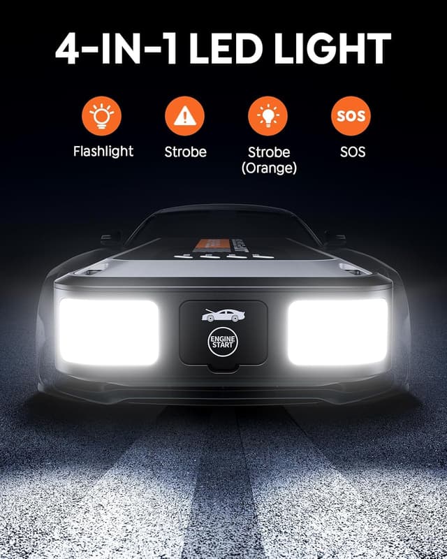 Detalle 2 de TREKURE 4000A 12V Jump Starter 4500A peak