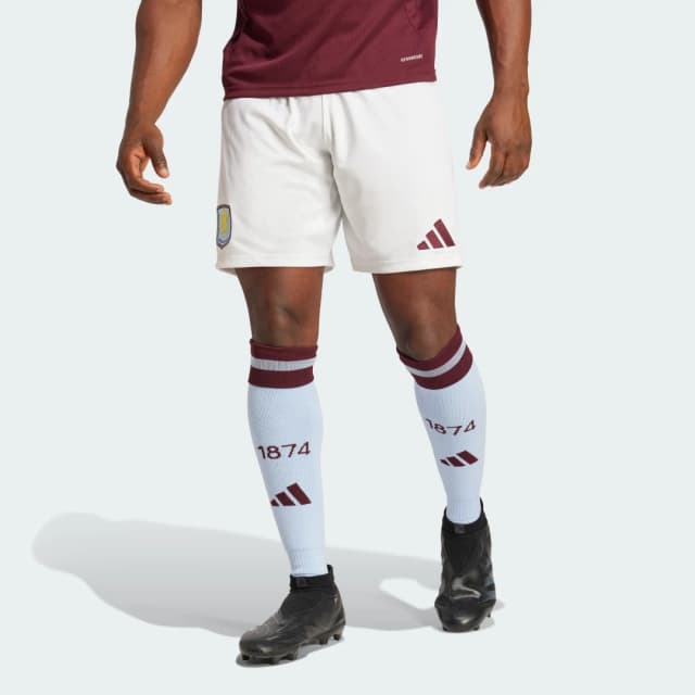 Detalle de Pantalón corto primera equipación Aston Villa FC 24/25 de adidas (blanco)