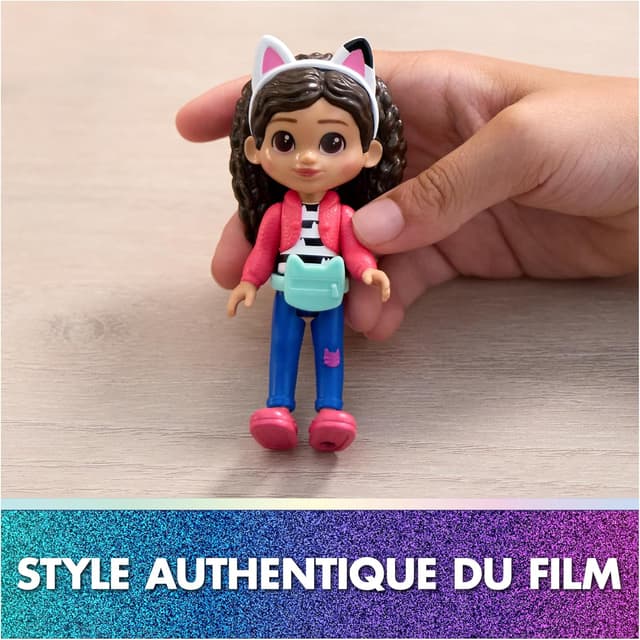 Detalle de Coffret cadeau Gabby et la Maison Magique Le Film – Gabby Dollhouse (6 figurines + 5 accessoires)
