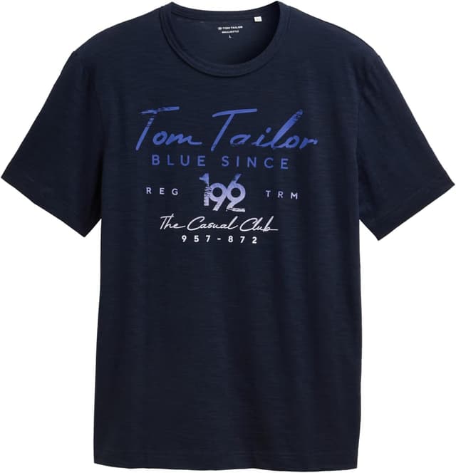 Detalle de Tom Tailor 1046715 T-Shirt da uomo a maniche corte (confezione da 1)