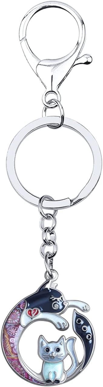 Thumbnail 3 de BAMAY Porte-clés Chat émaillé Fête Mères