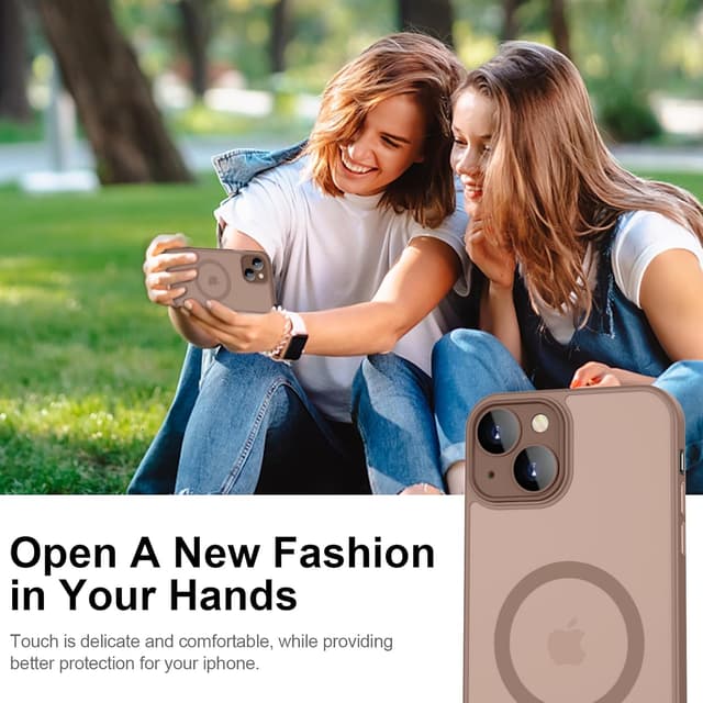 Detalle 2 de YUANDMI iPhone 15, Cover magnetica MagSafe