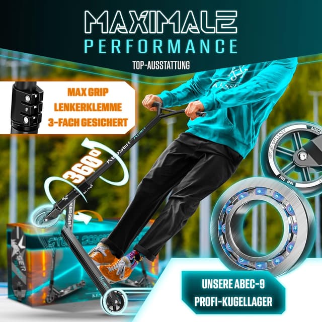 Thumbnail 6 de KESSER Stunt Scooter X-Limit 360° Lenkung 100 kg