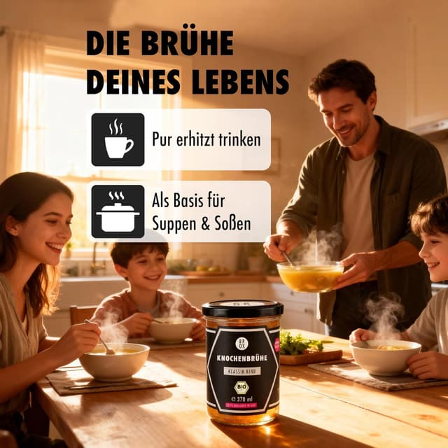 Thumbnail 5 de BROX Knochenbrühe Rind Bio 6x370ml 🍲