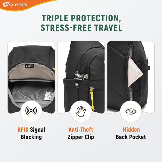 Detalle 2 de SKYSPER Brusttasche Klein Sling Bag Leicht