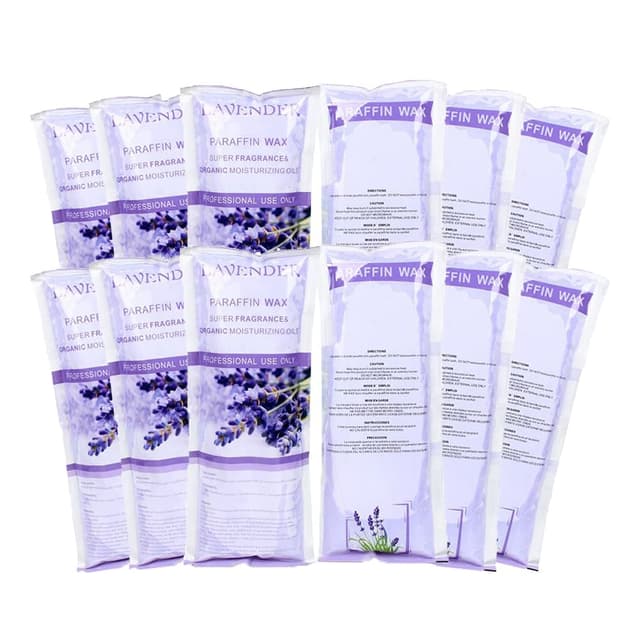 Detalle de Lavender Scented Paraffin Wax Refills (12 Pack) for Paraffin Bath Machines