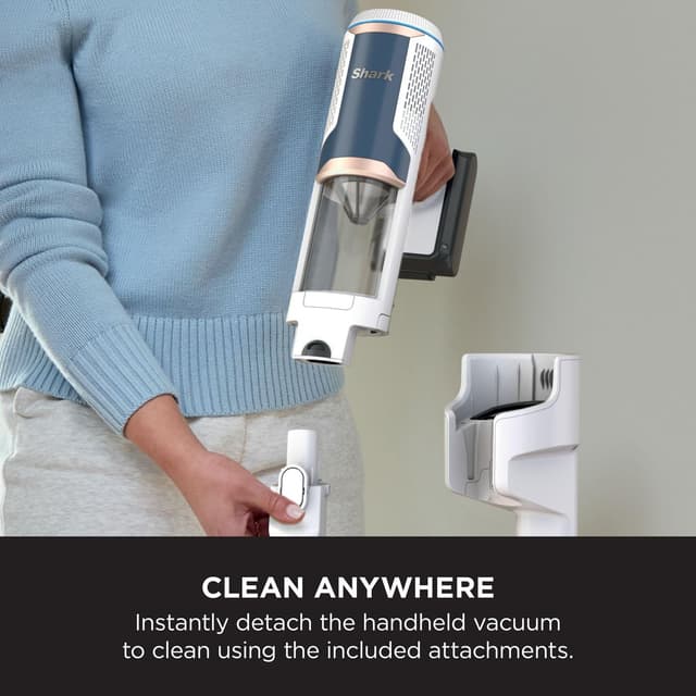 Detalle de Shark Clean & Empty Cordless Vacuum Cleaner with Auto-Empty System (BU3521UK) – lightweight anti hair wrap with dock
