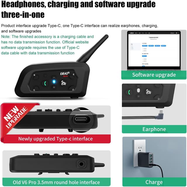 Thumbnail 3 de VNETPHONE V6 Interfono Moto 1200 m