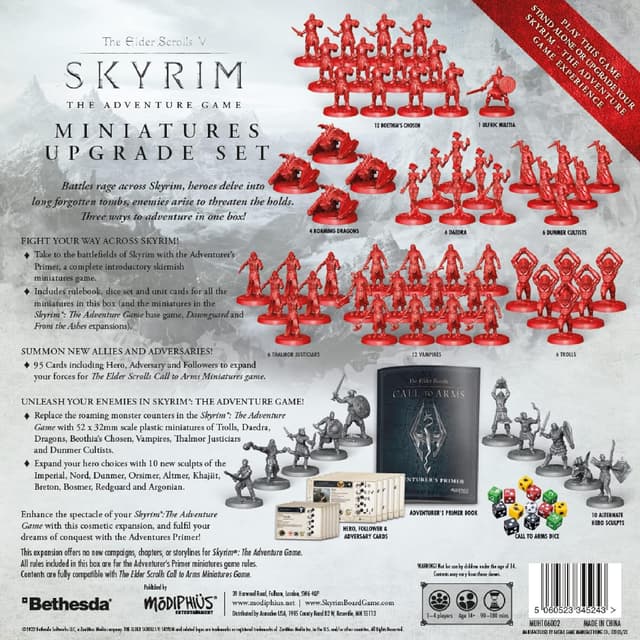 Detalle de Modiphius Skyrim Miniatures Set 1-4 players 🎲