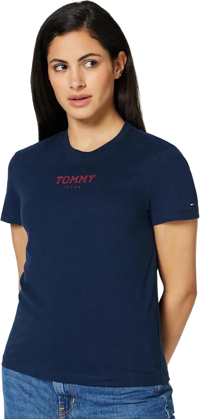 Detalle de Tommy Jeans Maglietta S/S Donna: stile Tommy, taglio estivo