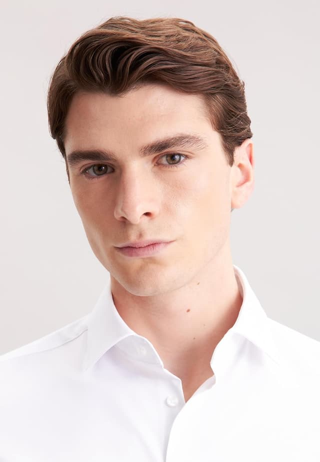 Thumbnail 6 de Seidensticker Herren Men Slim Longsleeve Cotton Hemd (1er Pack) – weißes Slim-Fit Langarmhemd