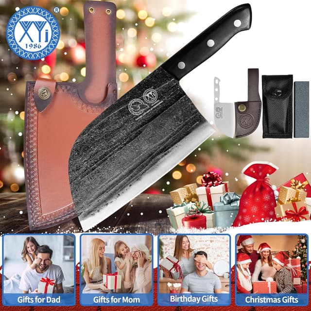 Thumbnail 4 de XYJ Chef Knife y Pinzas de Carne, 7.5" 🌟 Años de Tradición