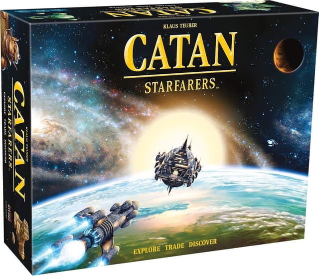 Detalle de CATAN Starfarers board game (Ages 14+, 3–4 players) — explore space, diplomacy and ship-building