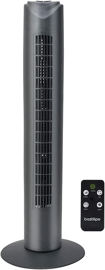 Imagen de Bastilipo Ventilador de Torre Sagres 50W con Mando a Distancia 🌬️ en OfertitasTOP