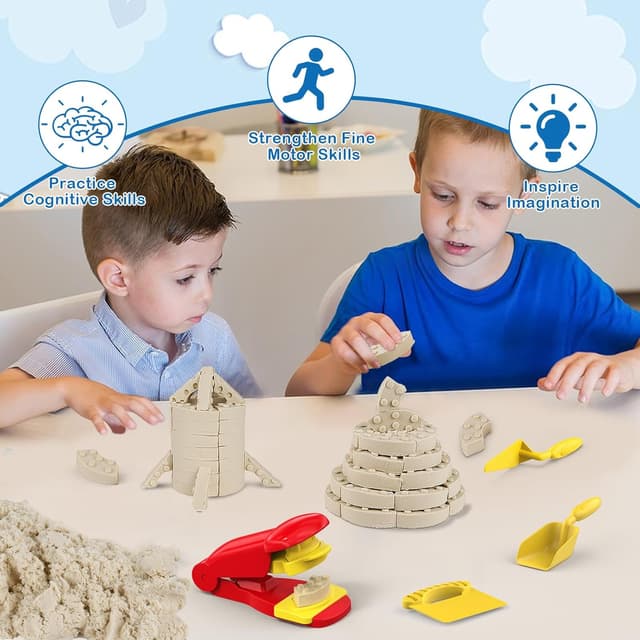 Thumbnail 6 de CICIPLAY Play Sand Set 1.7 lb mouldable sand