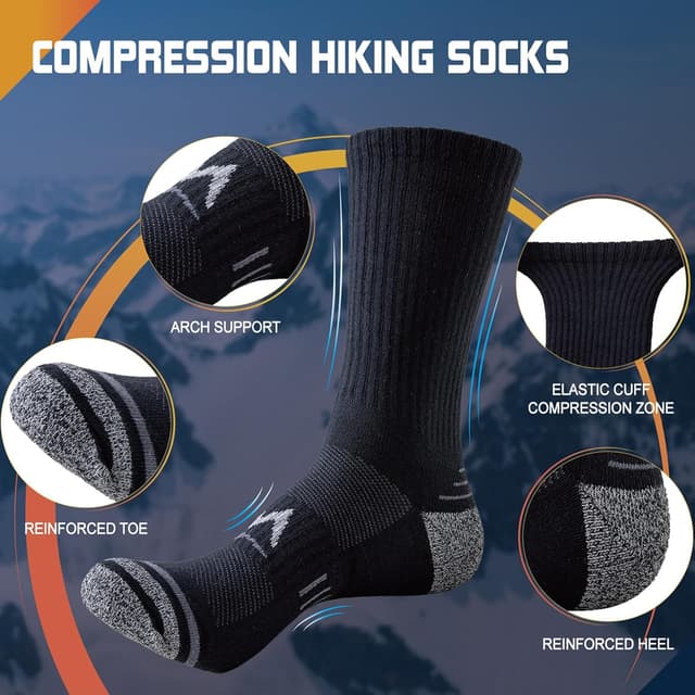 Thumbnail 4 de Niorasen Mens Sports Socks 3 Pairs