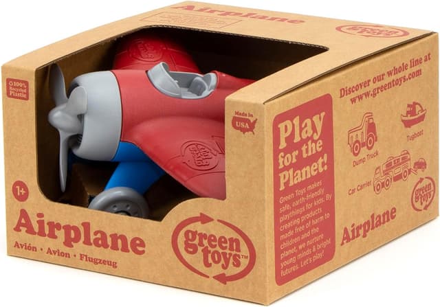 Thumbnail 4 de Green Toys Airplane Red toy plane for kids ✈