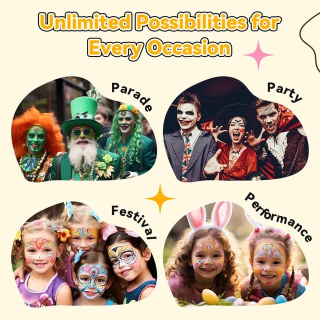 Detalle 2 de Janolia Kinderschminken Set Rainbow Split Cake