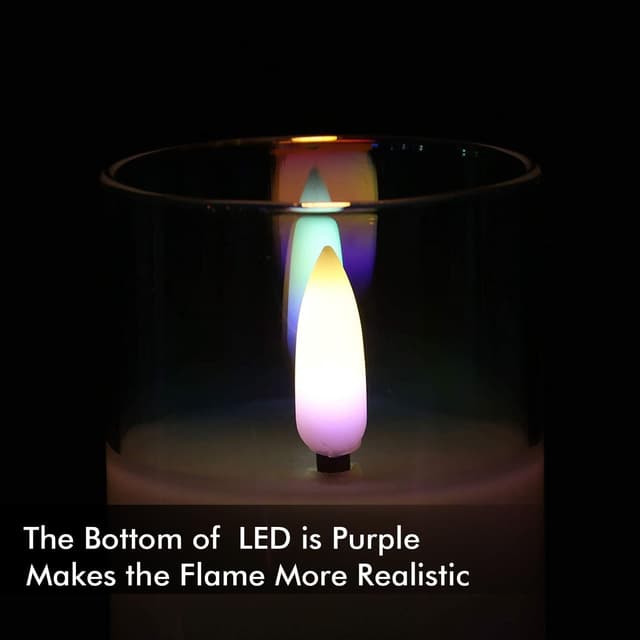 Thumbnail 1 de Rhytsing Pearlesent Glass LED Candles 5cm set of 4