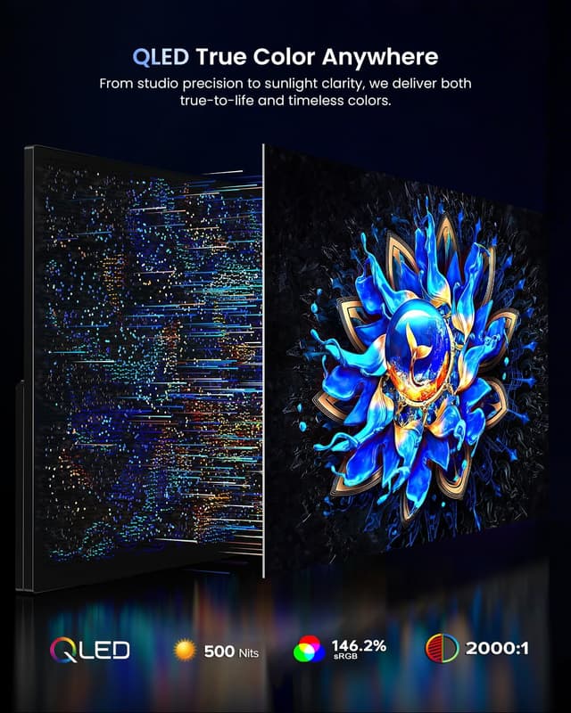 Detalle de UPERFECT UColor 19 Apex Portable Monitor 19" 4K QLED 144Hz (USB-C/HDMI, VESA)