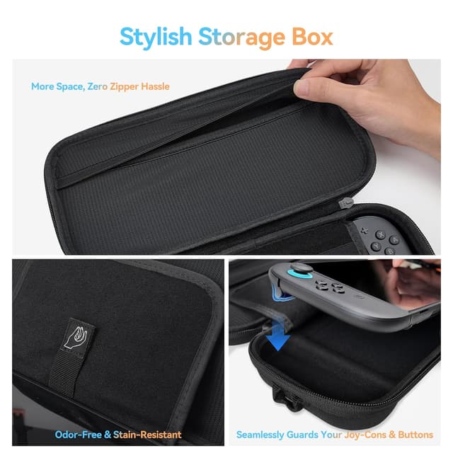 Detalle 1 de NEWDERY Tragetasche Switch 2, Hartschale