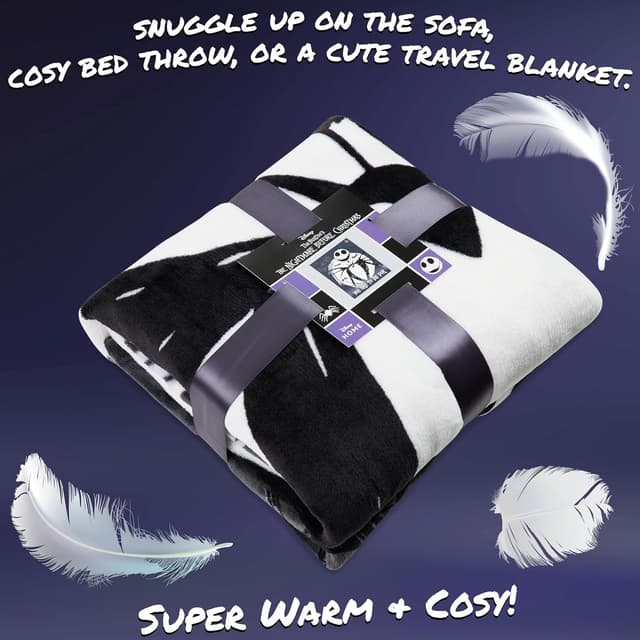 Thumbnail 3 de Disney The Nightmare Before Christmas Manta Polar Suave 🖤✨