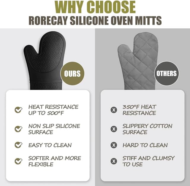 Thumbnail 5 de Rorecay Oven Mitts 15-inch Set