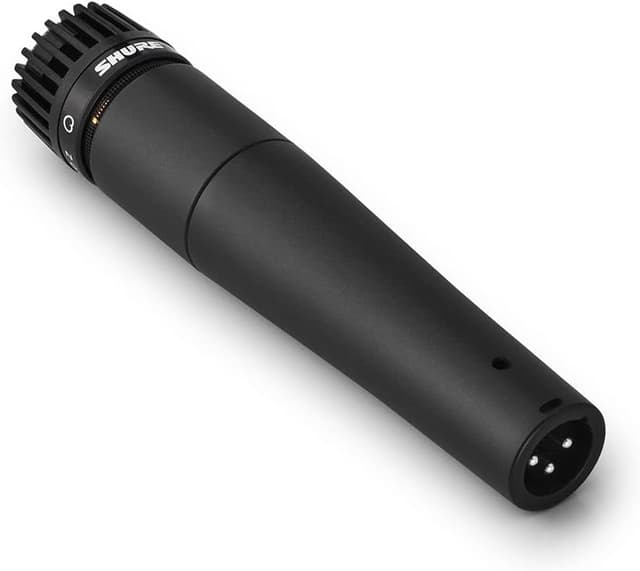 Detalle de Shure SM57 Dynamic Cardioid XLR Instrument Handheld Microphone (Wired) – Black