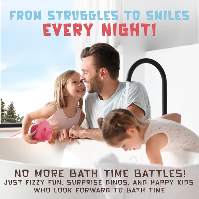 Detalle 1 de Dino Bath Bombs 12 Pack for Kids