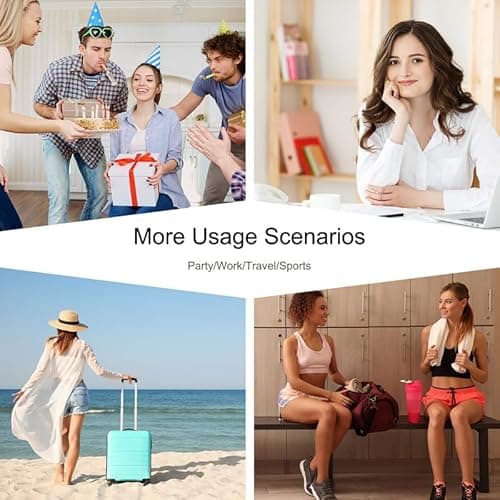 Thumbnail 6 de SEFORICO Personalized Make Up Bag with Glitter Letters – Large Capacity A-Z Cosmetic & Toiletry Pouch