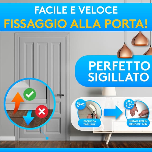 Thumbnail 4 de SilverRack Paraspifferi sottoporta 1x1m grigio