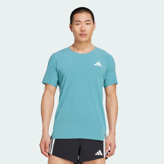 Imagen de Adidas Camiseta Adizero Running Turquesa 🎽 en OfertitasTOP