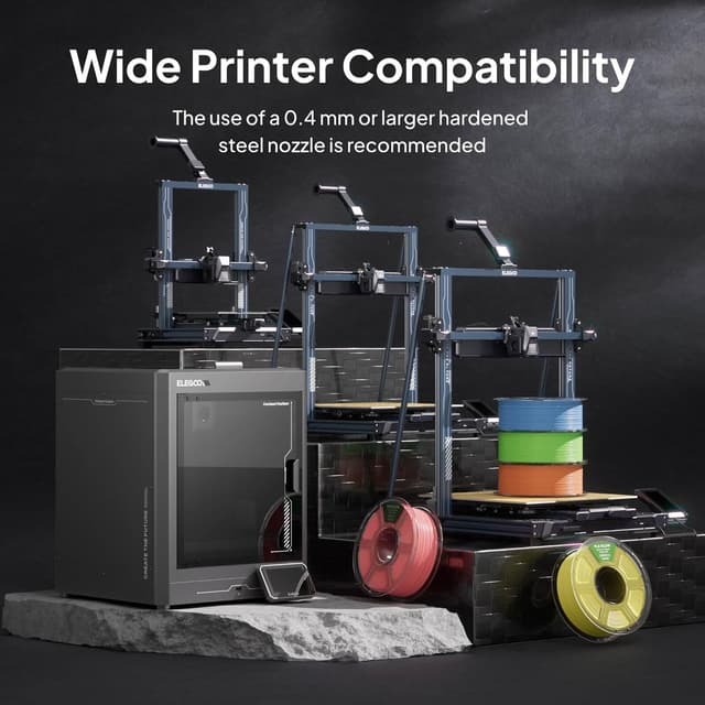 Detalle de ELEGOO PLA Glow in the Dark Filament (Glow Green) 1kg, 1.75mm for FDM 3D Printers