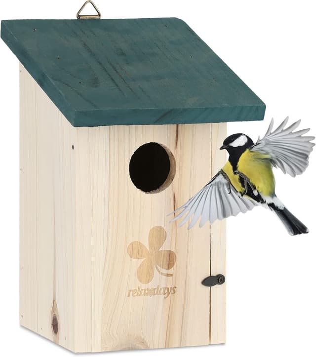 Imagen de Relaxdays Nichoir Ø trou 35 mm pour mésanges en OfertitasTOP