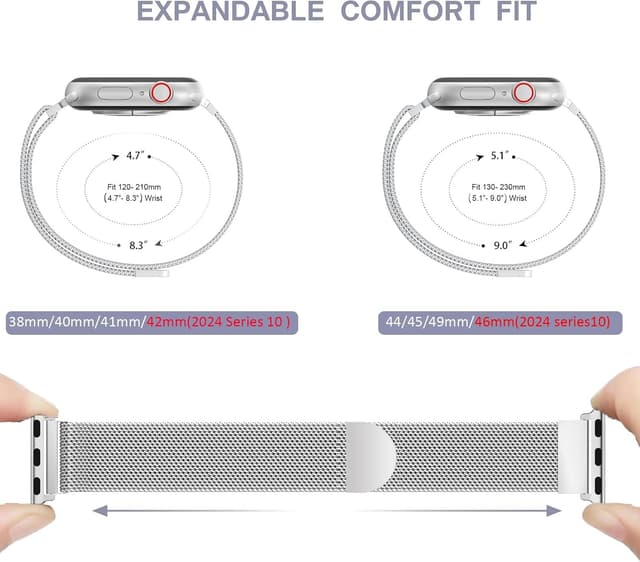 Detalle de ORRLBB Magnetic Apple Watch strap 49mm