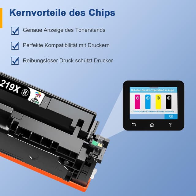 Detalle de Palmtree 219X Toner 4-Pack mit Chip