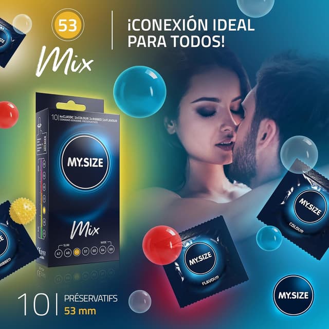 Thumbnail 1 de My.Size Mix taille 3 53 mm préservatifs