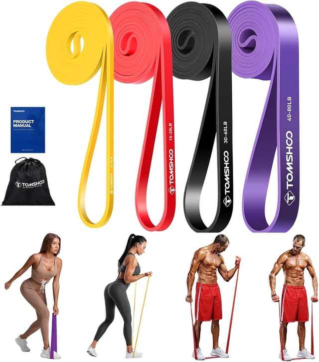 Detalle de TOMSHOO Fitnessband Elastisch 4 Stufen