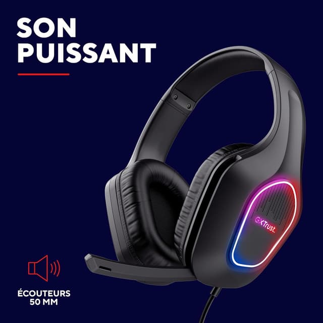 Detalle 1 de Trust GXT 419 Rayne casque gaming USB