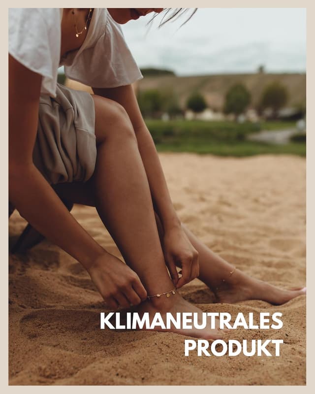 Detalle 2 de GD GOOD.designs Damen-Fußkettchen aus 316L Edelstahl – wasserfest, von 22 bis 27 cm verstellbar