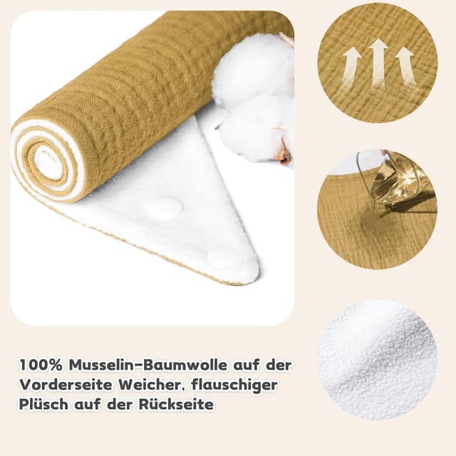 Detalle 2 de Susurration Lätzchen Musselin 10er Set 👶