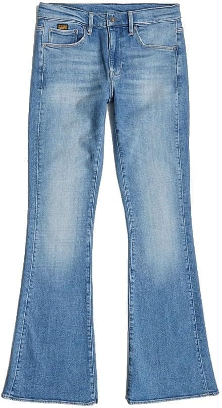 Detalle de G-STAR Damen 3301 Flare Jeans – mit Hosenschlitz und Reißverschluss, 5 Taschen