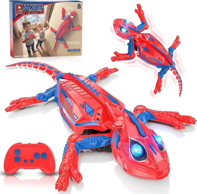 Detalle de Buoeuik Wall Crawler Gecko remote control climbing lizard toy
