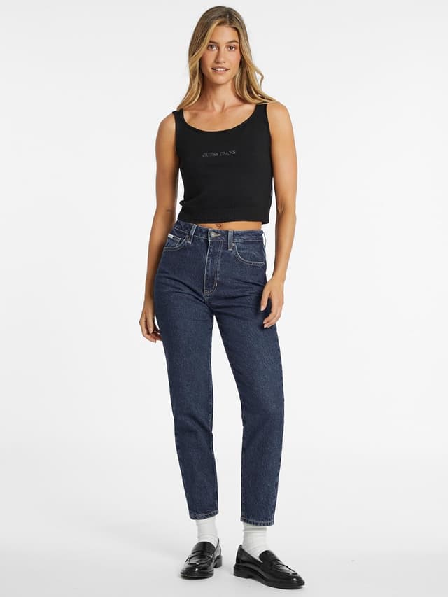 Detalle de Guess GJ G06 Mom Jeans femme en denim confortable