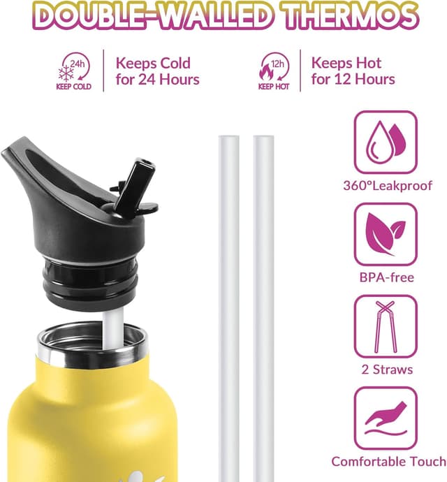 Thumbnail 3 de HoneyHolly Termo Cantimplora Agua 500ml 💧 Sin BPA