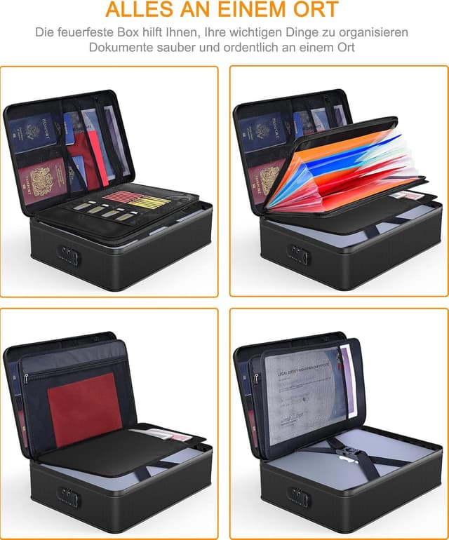 Detalle 2 de JUNDUN Dokumentenbox 36×26,9×10 cm